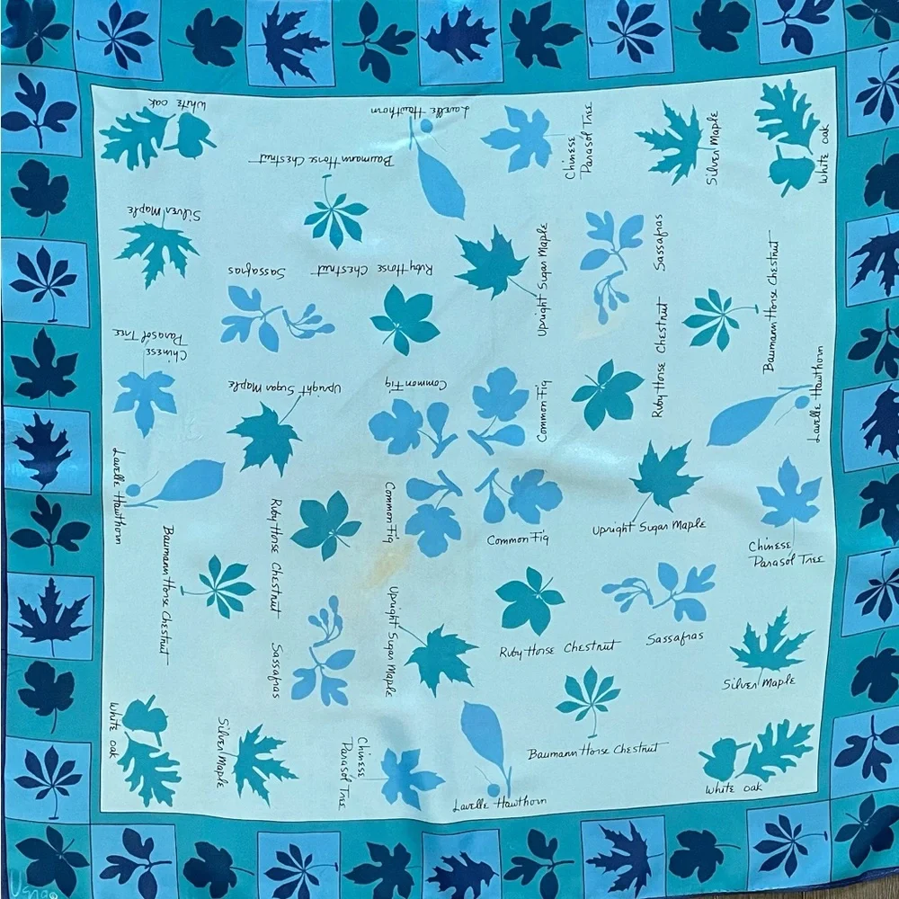 Vintage Vera Blues Scarf 22 In Sq Good Condition